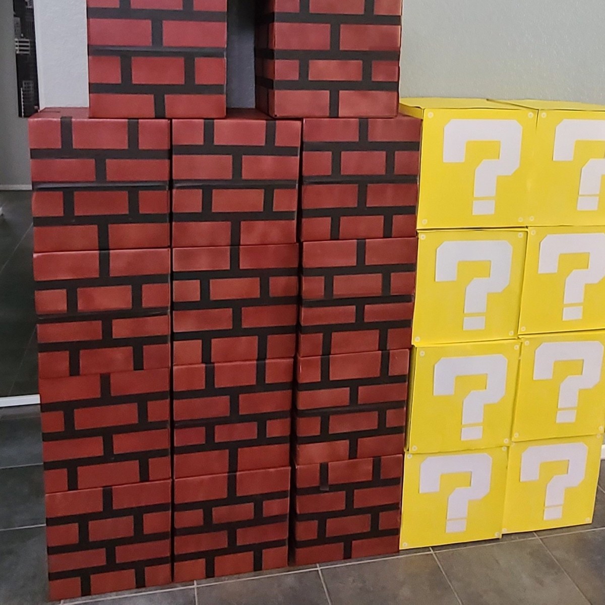 DIY Super Mario Bricks and Question&nbsp;Blocks