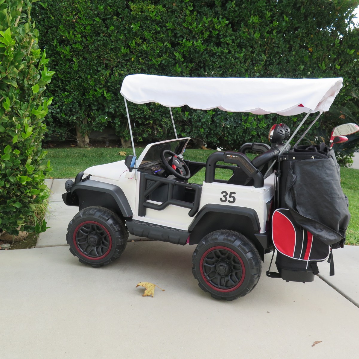 Turn Your Child’s Jeep Into a Golf&nbsp;Cart
